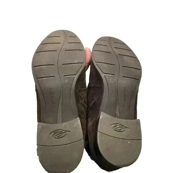 Easy Spirit Womens 8.5M Brown Suede Leather Bootie Zip Side Emblem - Picture 7 of 7